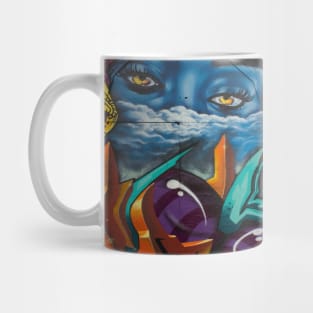 Graffiti Neck Gator Womans Eyes Urban Art Mug